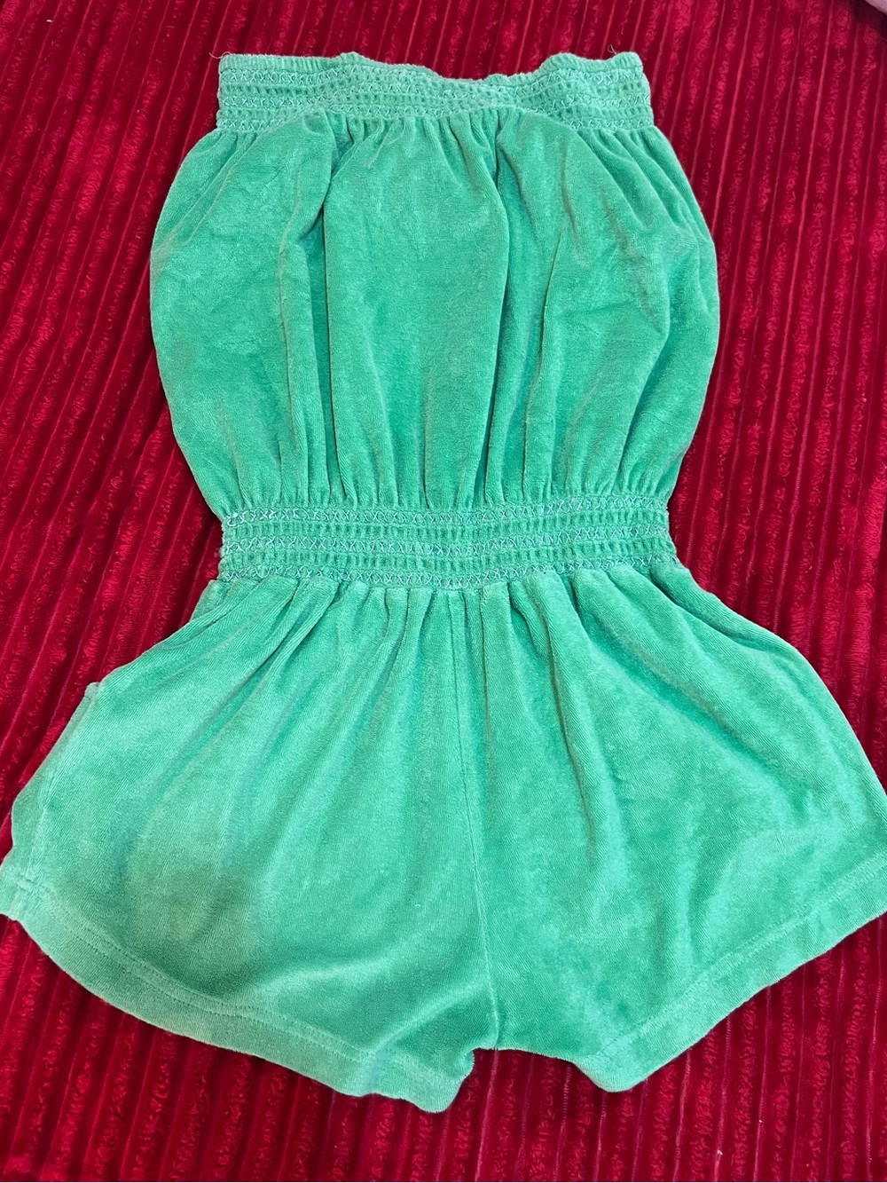 Raviya Green Terry Romper
